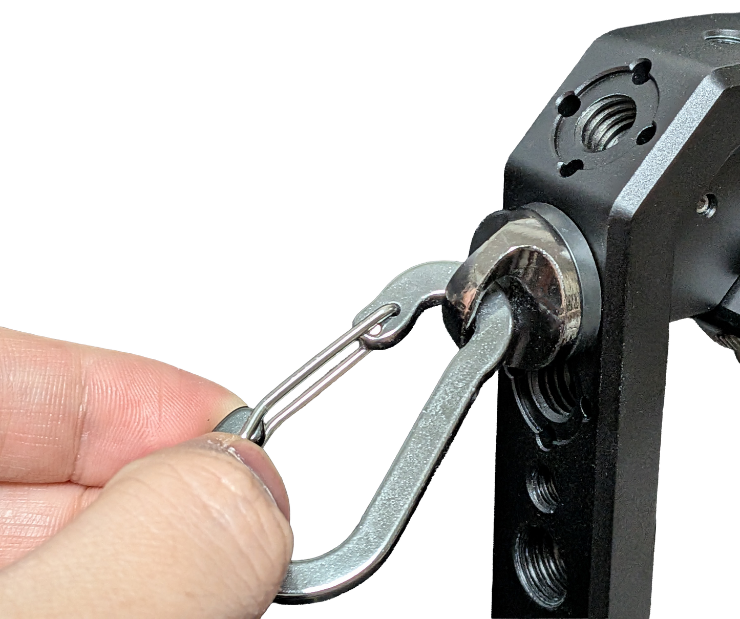 小型カラビナ ブラック 10個入り小型カラビナメインベース