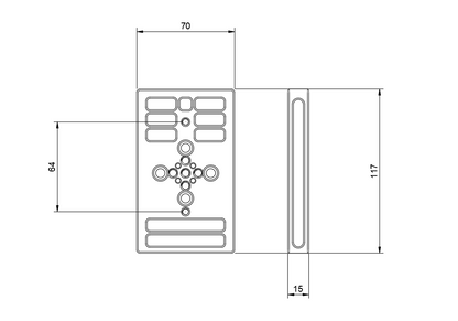 DeskRig カーエアコン互換ホルダ /DH-01カーエアコン互換ホルダメインベース