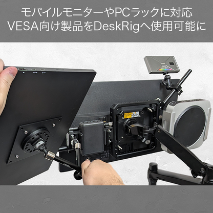 DeskRig 1/4インチネジ対応 VESAプレート /VICP-01