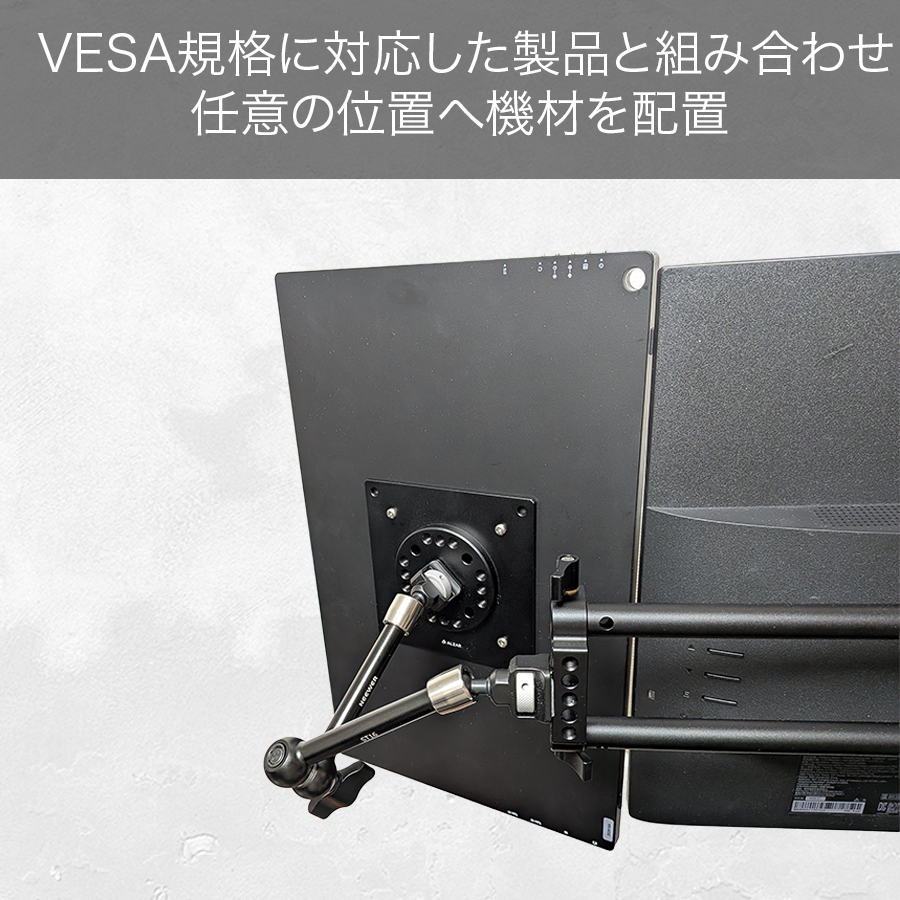 DeskRig 1/4インチネジ対応 VESAプレート /VICP-01