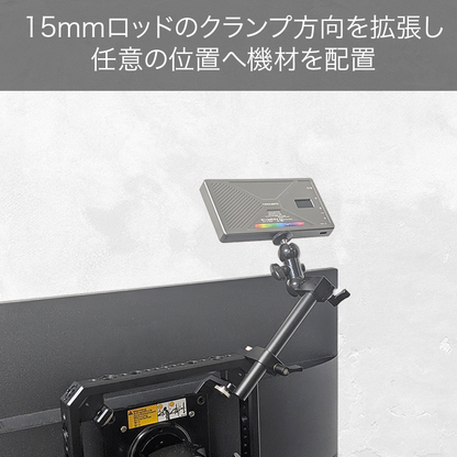 DeskRig 15mmロッド用 ARRI_3/8インチ対応 ワンサイドクランプ/OSC-01　2個入り