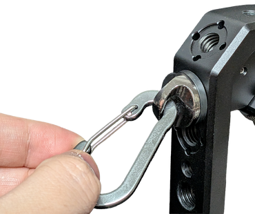 小型カラビナ ブラック　10個入り小型カラビナメインベース