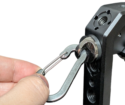 小型カラビナ ブラック　10個入り小型カラビナメインベース